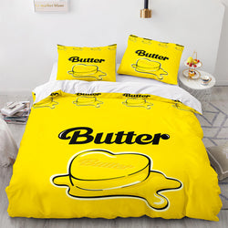 BTS Butter Cosplay Bedding Sets Soft Quilt Covers Without Filler (Online Order Only)