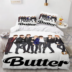 BTS Butter Cosplay Soft Bedding Set Quilt Cover Without Filler (Online Order Only)