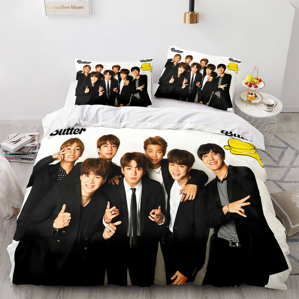 BTS Butter Cosplay Soft Bedding Set Quilt Cover Without Filler (Online Order Only)