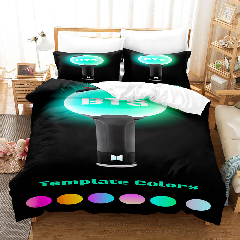 BTS Cosplay 3 Piece Bedding Sets Quilt Cover Without Filler (Online Order Only)