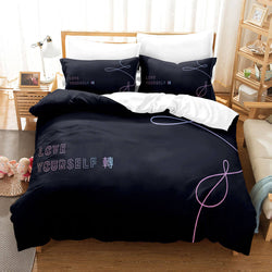 BTS Cosplay 3 Piece Bedding Sets Quilt Cover Without Filler (Online Order Only)