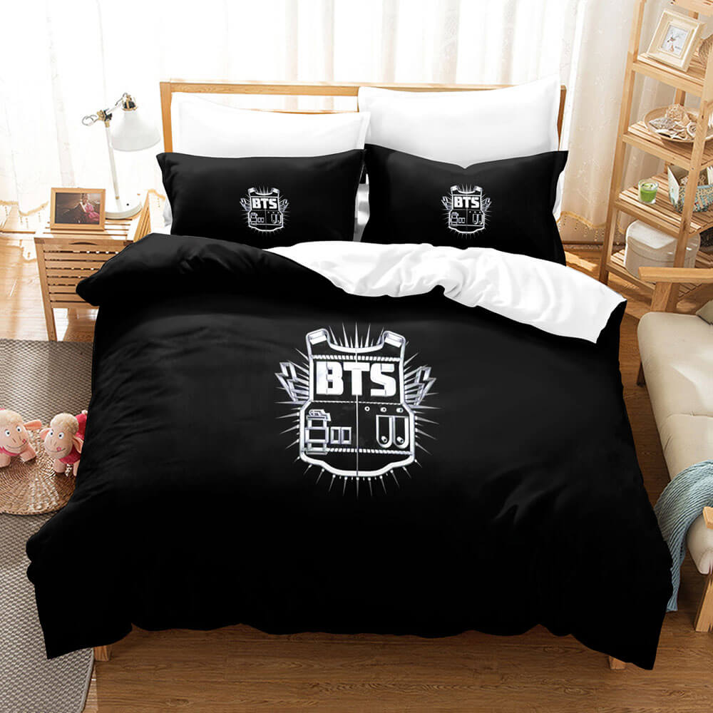 BTS Cosplay 3 Piece Bedding Sets Quilt Cover Without Filler (Online Order Only)