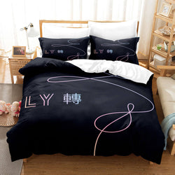 BTS Cosplay 3 Piece Bedding Sets Quilt Cover Without Filler (Online Order Only)