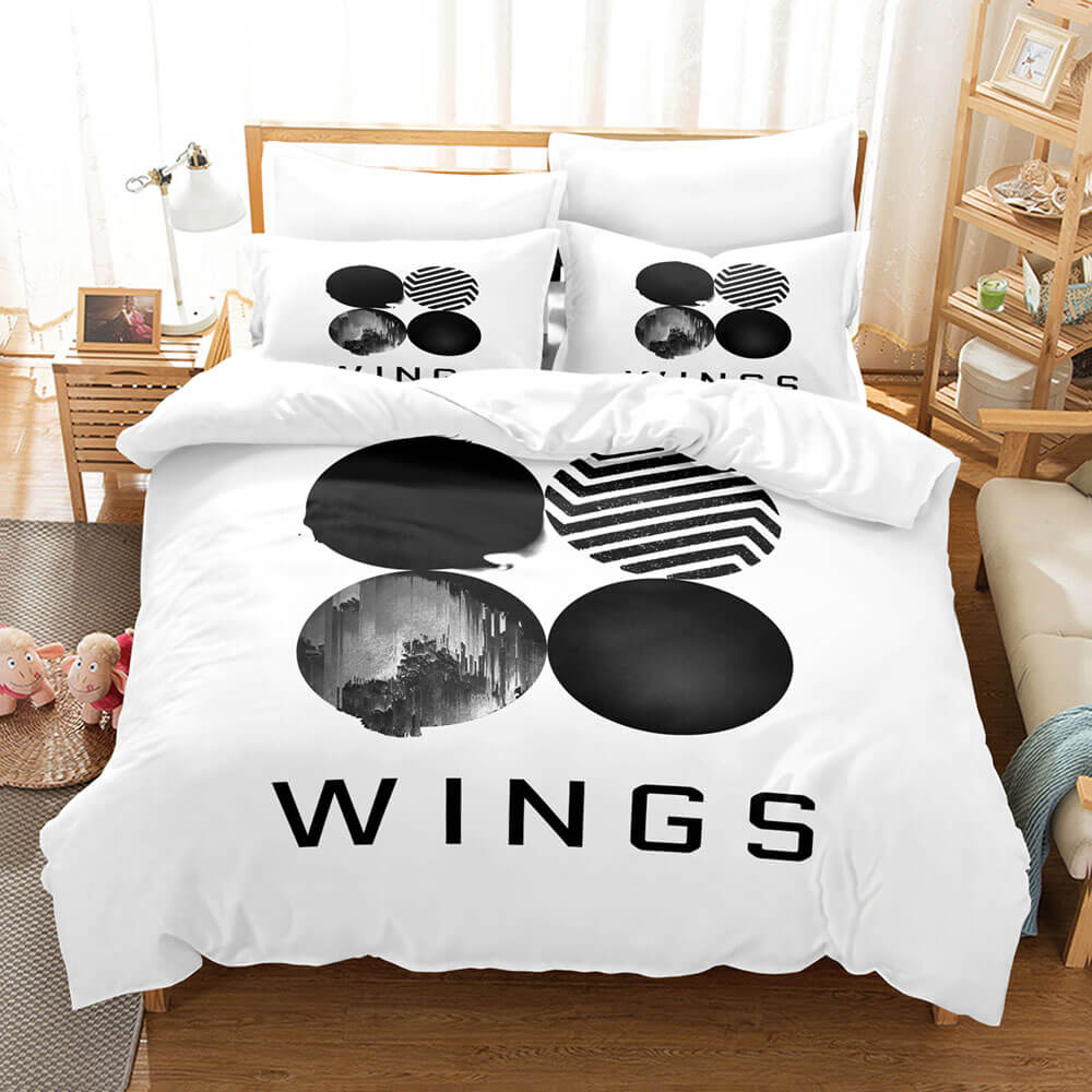 BTS Team Cosplay Bedding Set Quilt Covers Room Decoration (Online Order Only)
