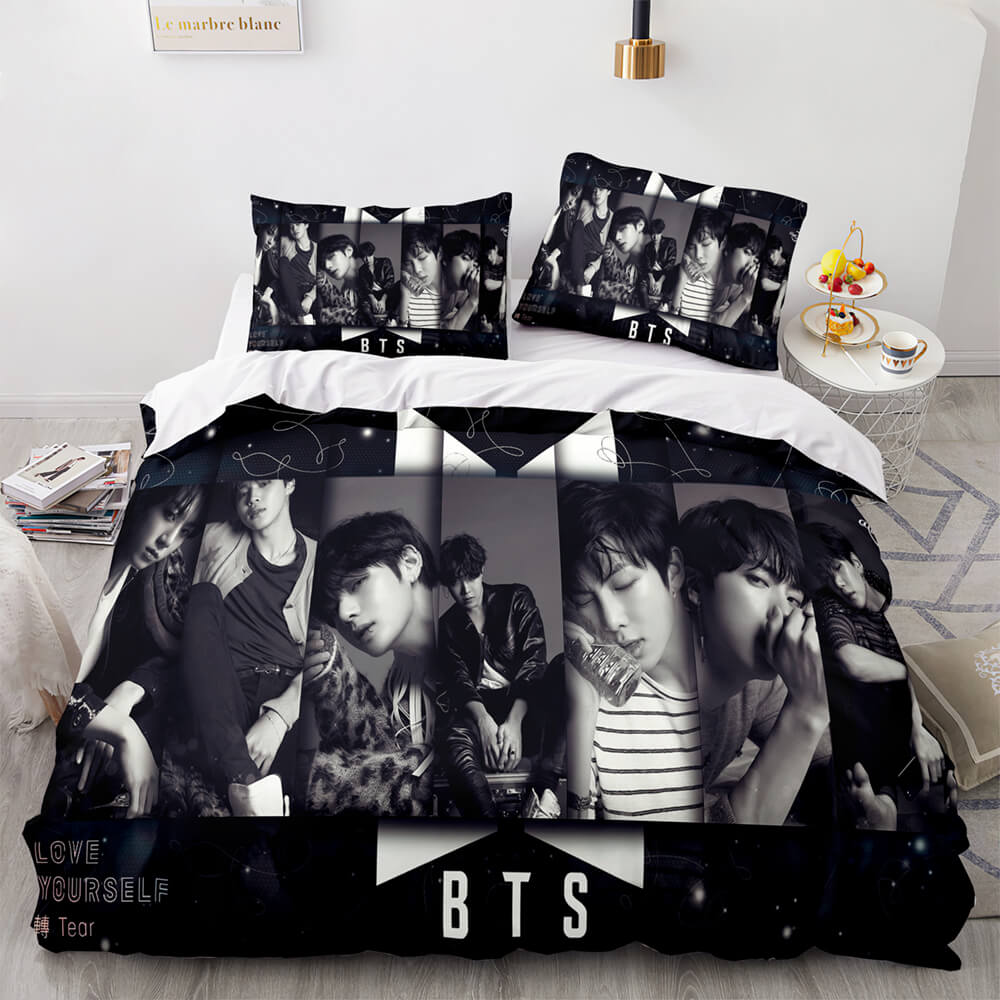 BTS Team Cosplay Bedding Set Quilt Covers Room Decoration (Online Order Only)