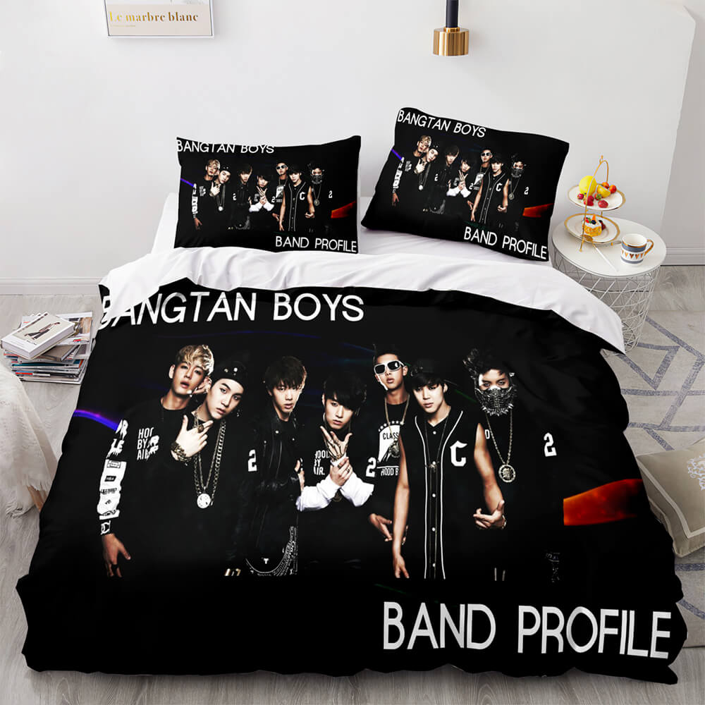 BTS Team Cosplay Bedding Set Quilt Covers Room Decoration (Online Order Only)