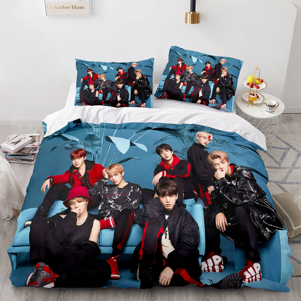 BTS Team Cosplay Bedding Set Quilt Covers Room Decoration (Online Order Only)