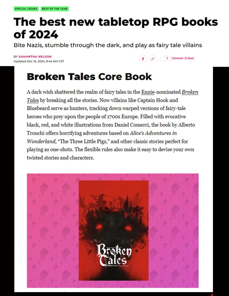 Broken Tales (RPG Book + PDF) Hardcover (ONLINE ORDER ONLY)