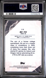 Graded 2024 Topps Resurgence Bo Nix #C8 Conductors Rookie RC Football Card PSA 10 Gem Mint (ONLINE ORDER ONLY)