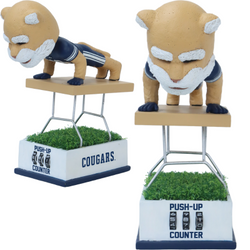 Cosmo the Cougar BYU Cougars Mascot Push-Up Counter Bobblehead (ONLINE ORDER ONLY)