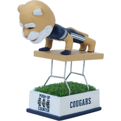 Cosmo the Cougar BYU Cougars Mascot Push-Up Counter Bobblehead (ONLINE ORDER ONLY)