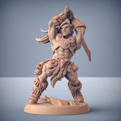 3D Printed Artisan Guild Modular Dragonpeak Barbarians Dragonpeak Barbarians 28mm 32mm (Online Only)
