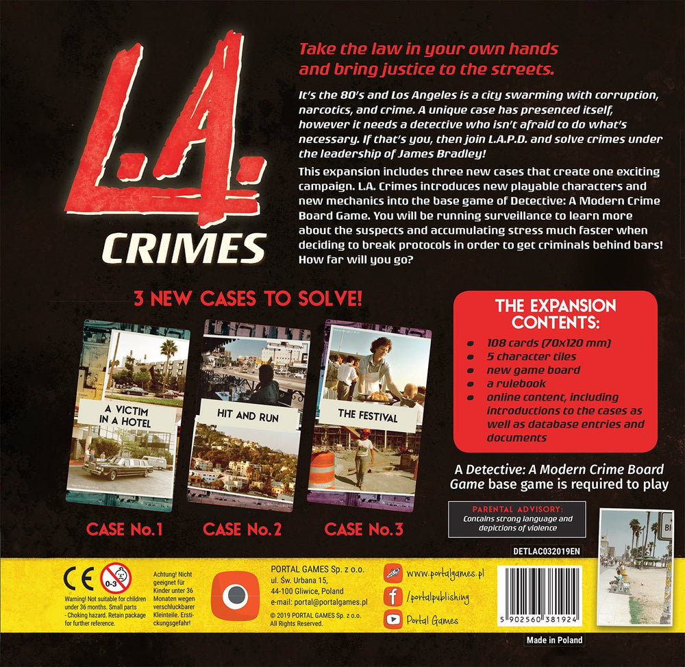 Detective: A Modern Crime Board Game: L.A. Crimes (ONLINE ORDER ONLY)