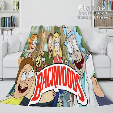 Rick And Morty Blanket Super Soft Flannel Fleece Throw Blanket Sets (Online Order Only)