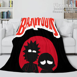 Rick And Morty Blanket Super Soft Flannel Fleece Throw Blanket Sets (Online Order Only)