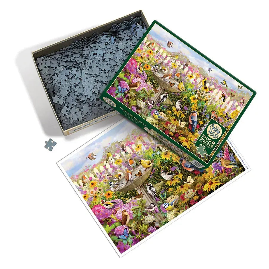 Backyard Bird Bath 1000 Piece Jigsaw Puzzle Cobble Hill (ONLINE ORDER ONLY)