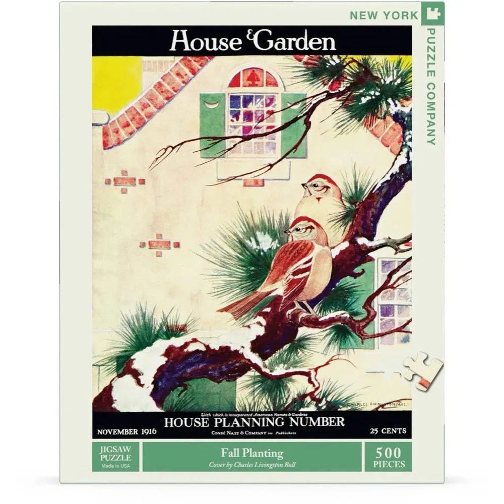 Backyard Sparrows 500 Piece Jigsaw Puzzle NYPC (ONLINE ORDER ONLY)
