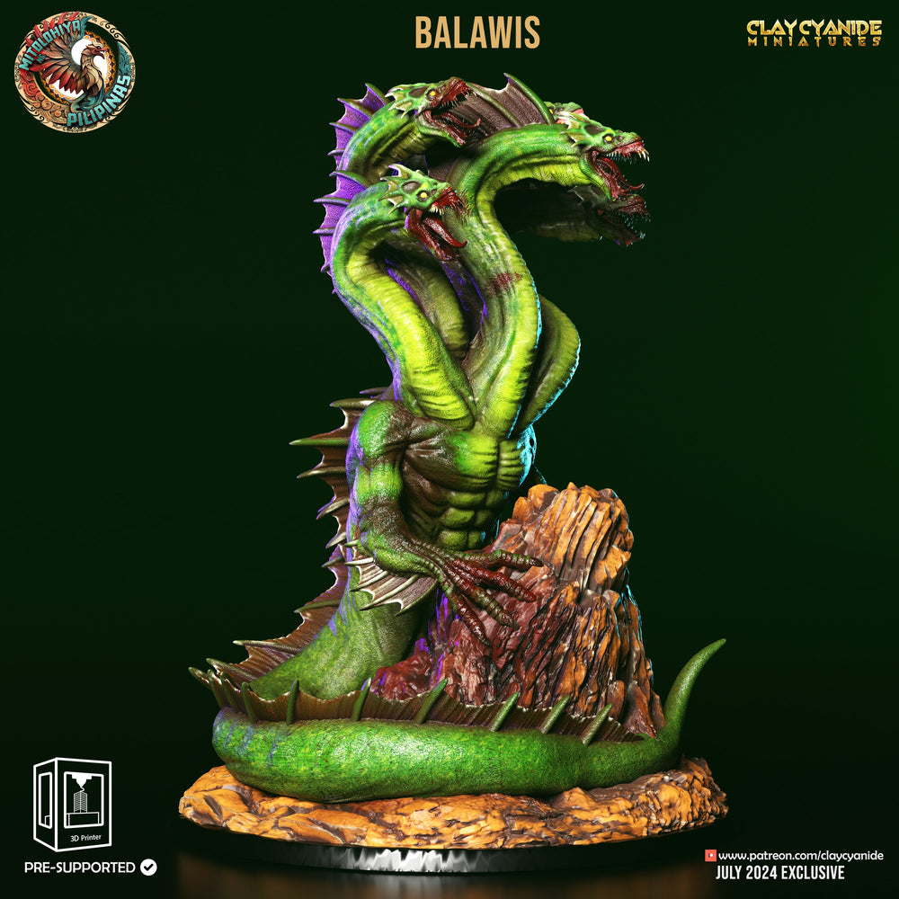 3D Printed Clay Cyanide Balawis Philippine Mythology 28 32 mm D&D (Online Only)