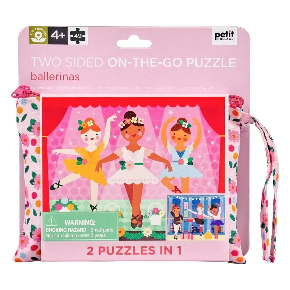 Ballerinas "On-the-Go" 49 Piece Double-Sided Jigsaw Puzzle Chronicle (ONLINE ORDER ONLY)