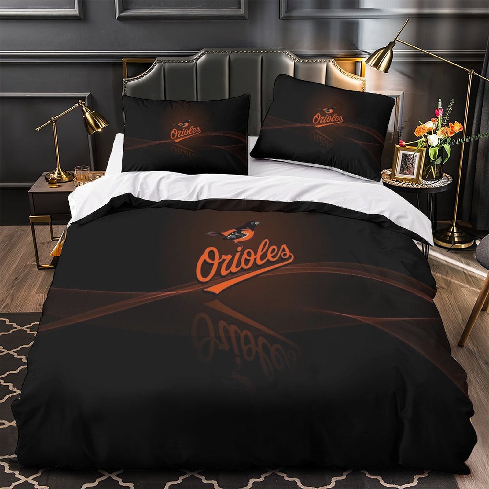 Baltimore Orioles Bedding Set Quilt Cover Without Filler (Online Order Only)