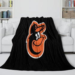 Baltimore Orioles Blanket Flannel Throw Room Decoration (Online Order Only)