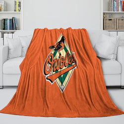 Baltimore Orioles Blanket Flannel Throw Room Decoration (Online Order Only)