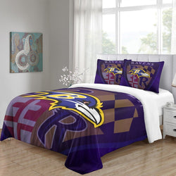 Baltimore Ravens Bedding Set Duvet Cover Without Filler (Online Order Only)