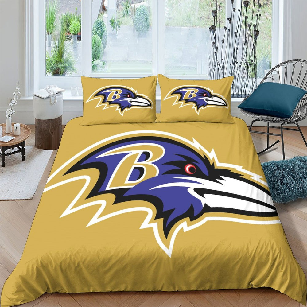 Baltimore Ravens Bedding Set Duvet Cover Without Filler (Online Order Only)