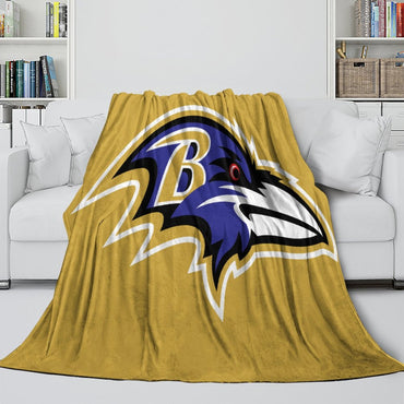 Baltimore Ravens Blanket Flannel Fleece Throw Room Decoration (Online Order Only)
