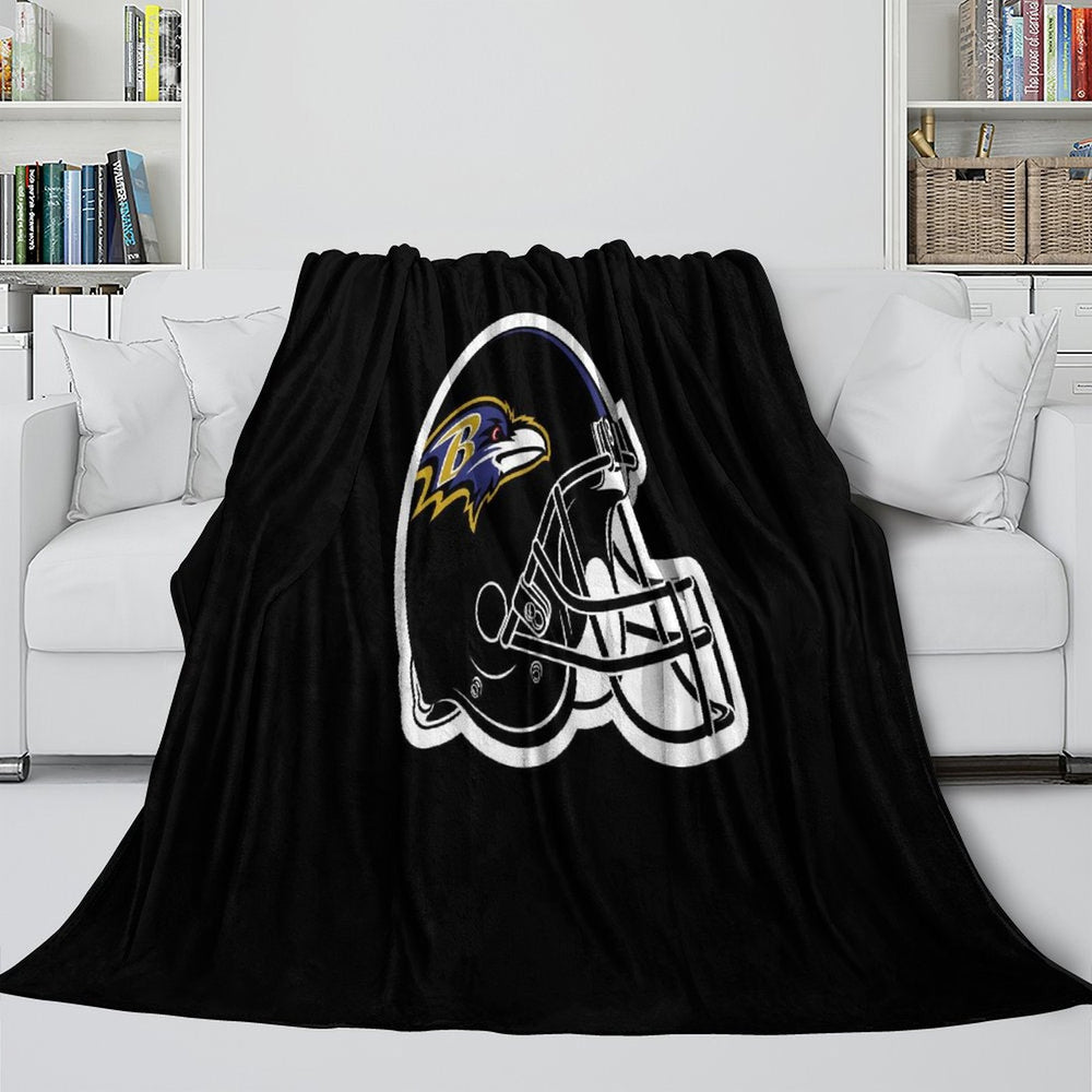 Baltimore Ravens Blanket Flannel Fleece Throw Room Decoration (Online Order Only)