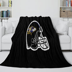 Baltimore Ravens Blanket Flannel Fleece Throw Room Decoration (Online Order Only)