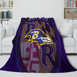 Baltimore Ravens Blanket Flannel Fleece Throw Room Decoration (Online Order Only)