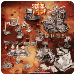 3D Printed Cast n Play Prisoners Area Bandits Camp Terrain Set 28mm 32mm D&D (Online Only)