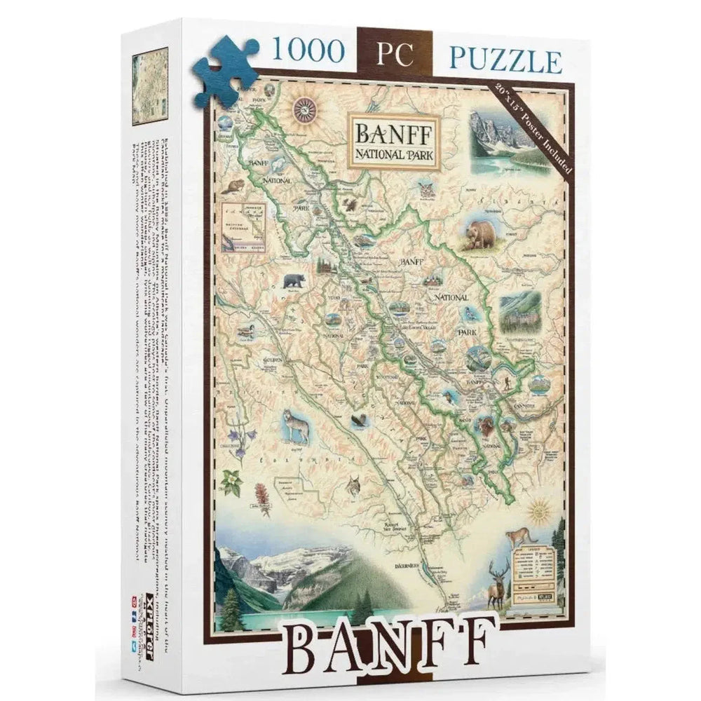 Banff National Park 1000 Piece Jigsaw Puzzle Xplorer Maps (ONLINE ORDER ONLY)