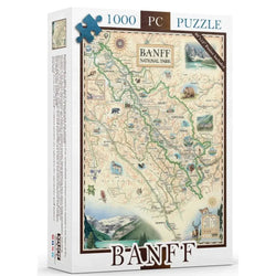 Banff National Park 1000 Piece Jigsaw Puzzle Xplorer Maps (ONLINE ORDER ONLY)