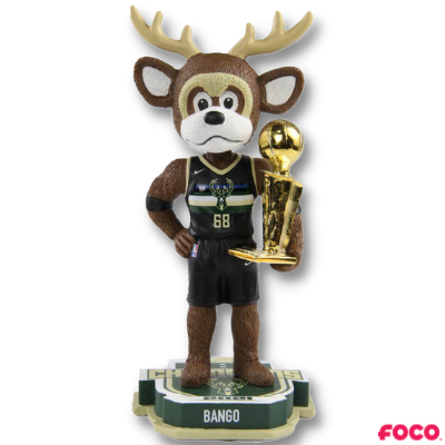 Milwaukee Bucks 2021 NBA Champions Exclusive Black Jersey Bobbleheads (ONLINE ORDER ONLY)