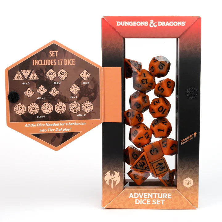 D&D Adventure Dice: Barbarian (Orange) (ONLINE ORDER ONLY)