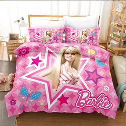 Barbie Bedding Set Pattern Kids Quilt Cover Without Filler (Online Order Only)