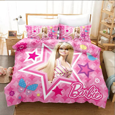 Barbie Bedding Set Pattern Kids Quilt Cover Without Filler (Online Order Only)