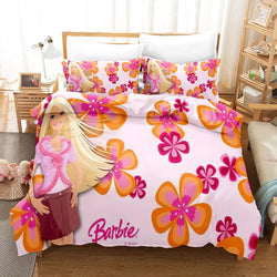 Barbie Bedding Set Pattern Kids Quilt Cover Without Filler (Online Order Only)