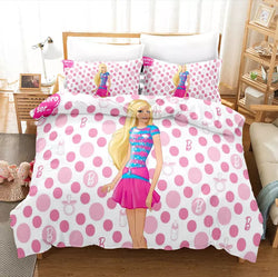 Barbie Bedding Set Pattern Kids Quilt Cover Without Filler (Online Order Only)