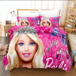 Barbie Bedding Set Pattern Kids Quilt Cover Without Filler (Online Order Only)