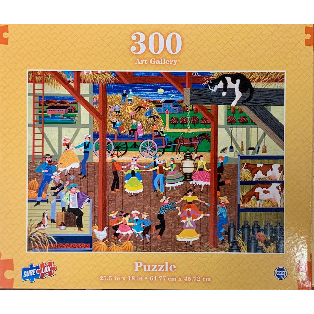 Barn Dance Art Gallery 300 Piece Jigsaw Puzzle Sure Lox (ONLINE ORDER ONLY)