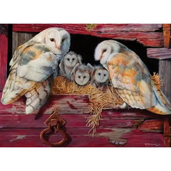 Barn Owls 1000 Piece Jigsaw Puzzle Cobble Hill