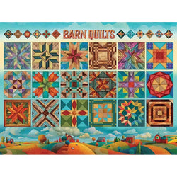 Barn Quilts 275 Large Piece Jigsaw Puzzle Cobble Hill