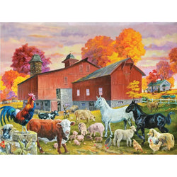 Barn Yard Gathering 500 Piece Soft Touch Jigsaw Puzzle Crown Point