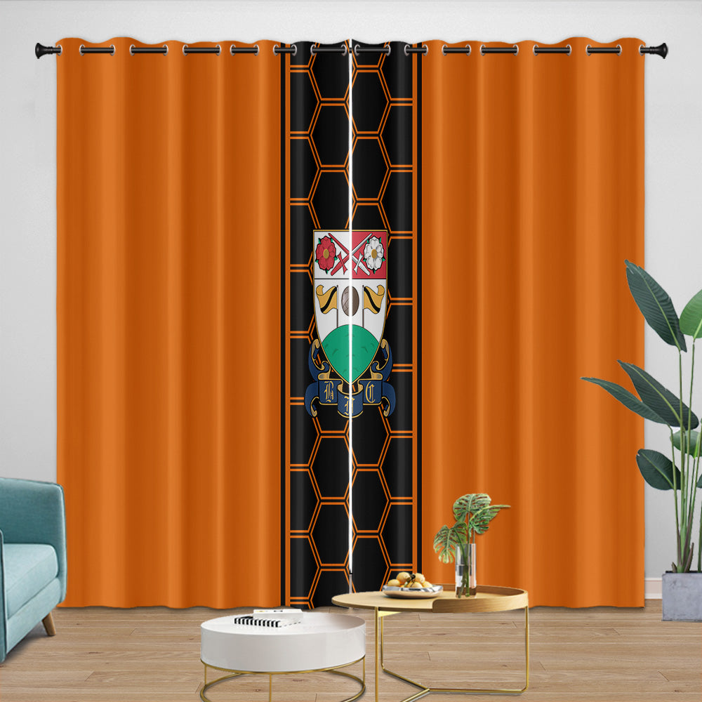 Barnet FC Curtains Blackout Window Drapes Room Decoration (Online Order Only)
