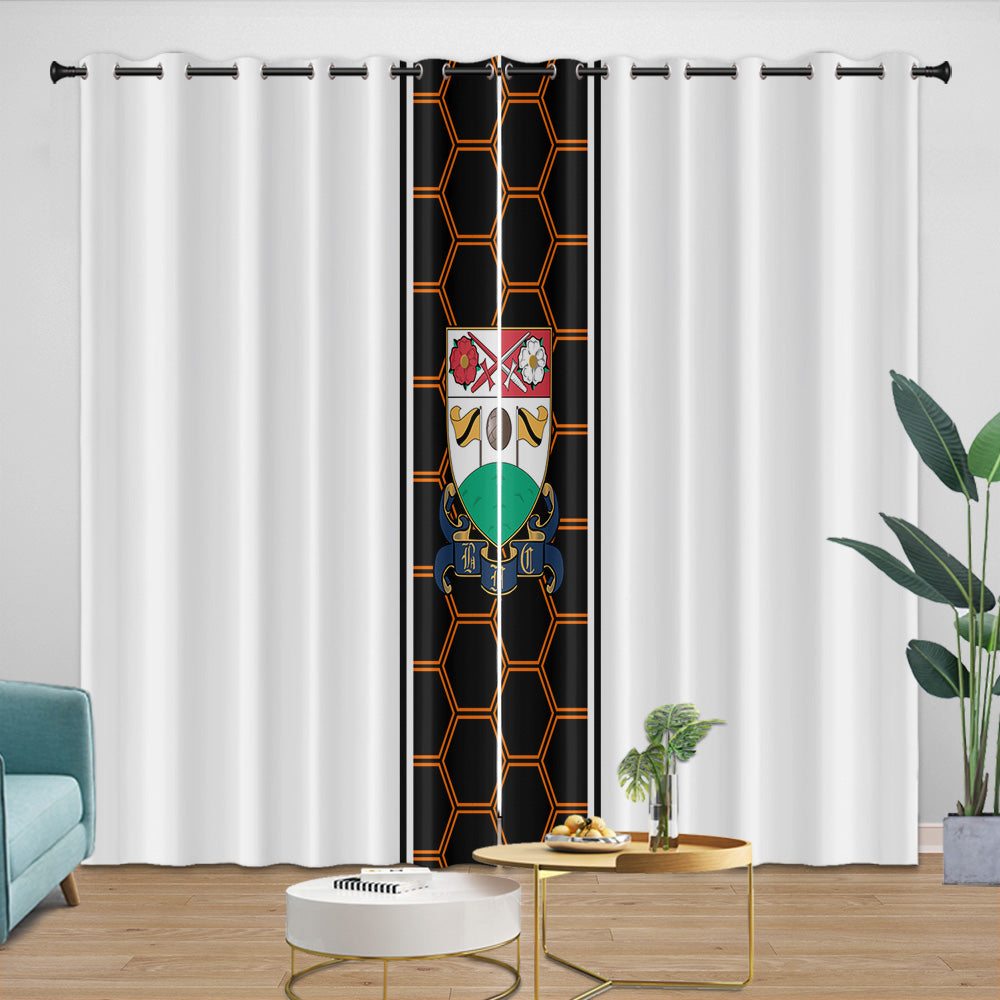 Barnet FC Curtains Blackout Window Drapes Room Decoration (Online Order Only)