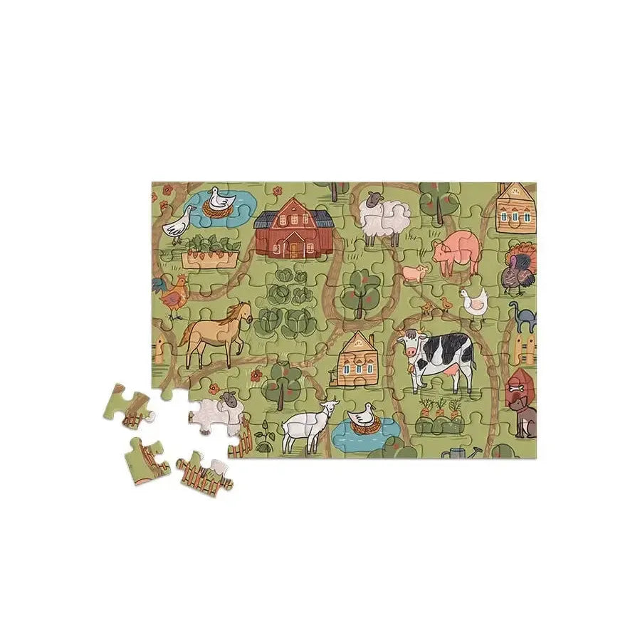 Barnyard Bunch 80 Piece Mini Jigsaw Puzzle Micro Puzzles (ONLINE ORDER ONLY)
