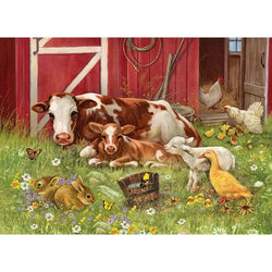 Barnyard Family 35 Piece Tray Jigsaw Puzzle Cobble Hill (ONLINE ORDER ONLY)